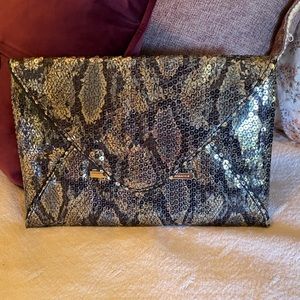 BCBG sequin clutch purse